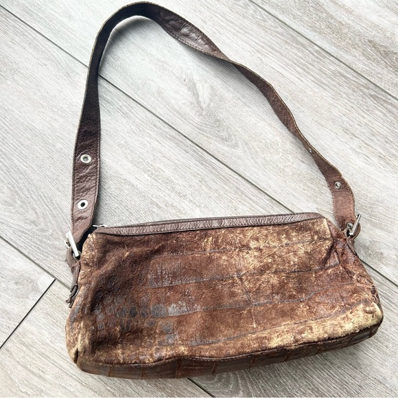 The Trend Italian Leather Animal Skin Mini Duffel Bag - Picture 3 of 16